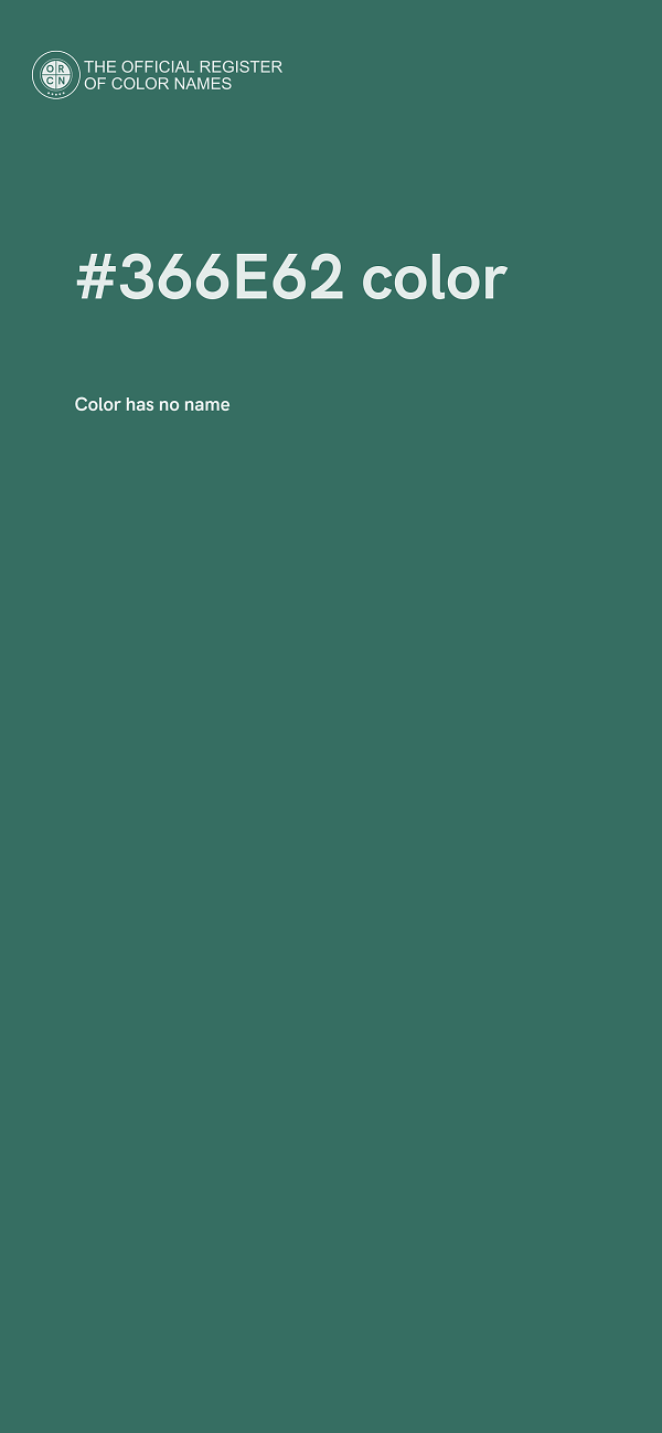 #366E62 color image