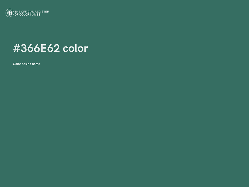 #366E62 color image