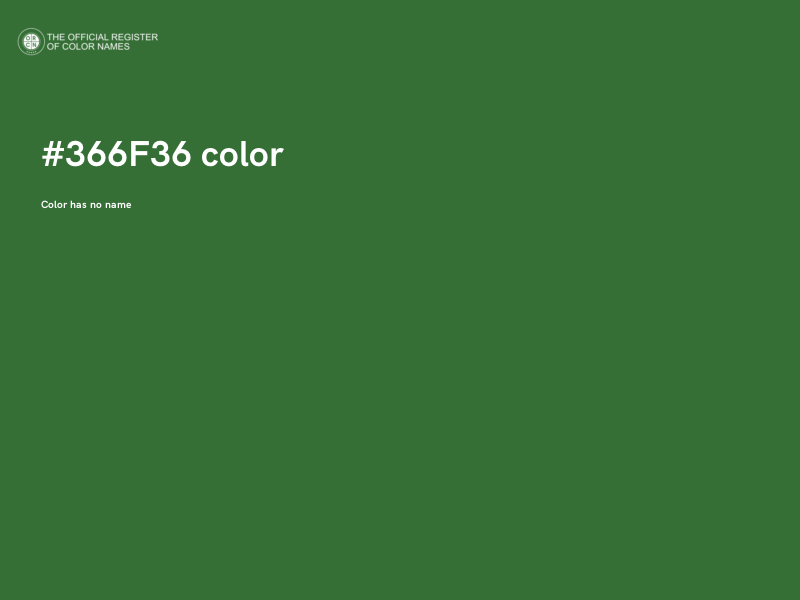 #366F36 color image