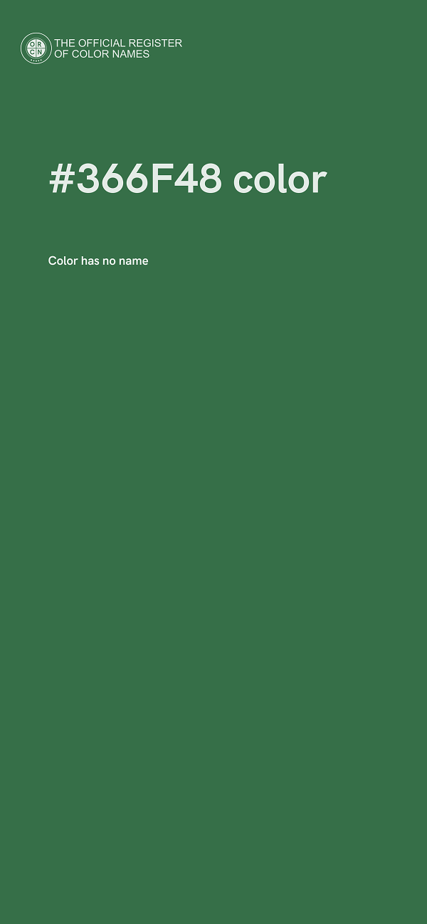 #366F48 color image