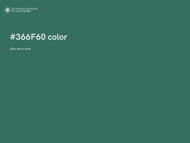 #366F60 color image