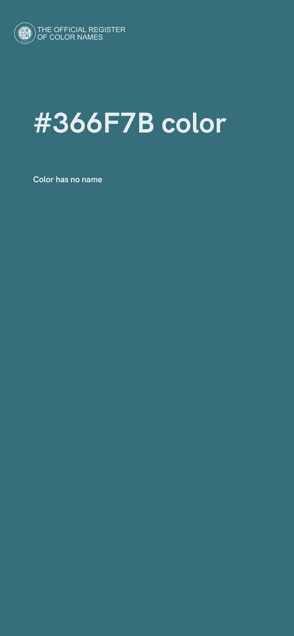 #366F7B color image