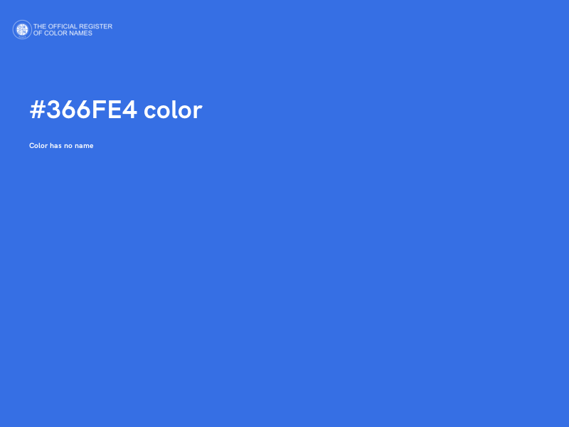 #366FE4 color image