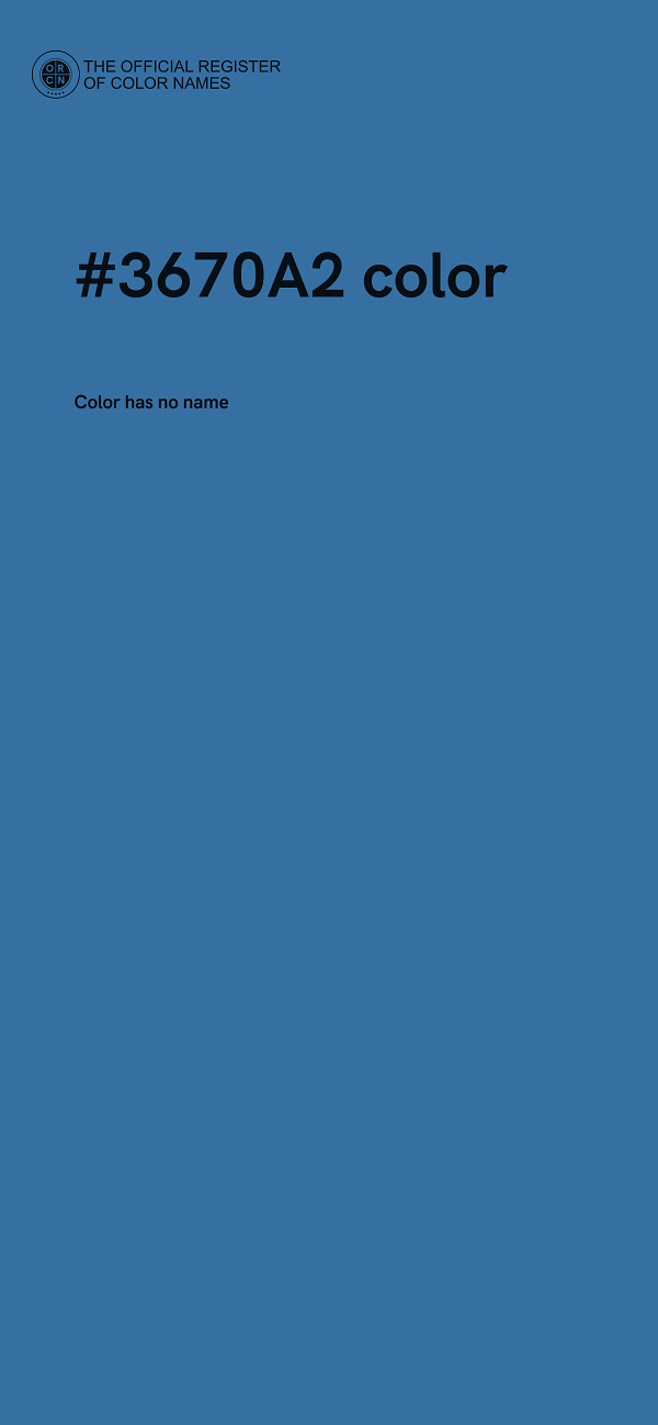 #3670A2 color image