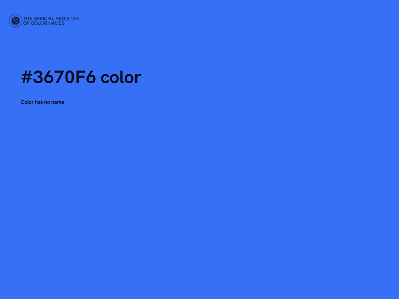 #3670F6 color image