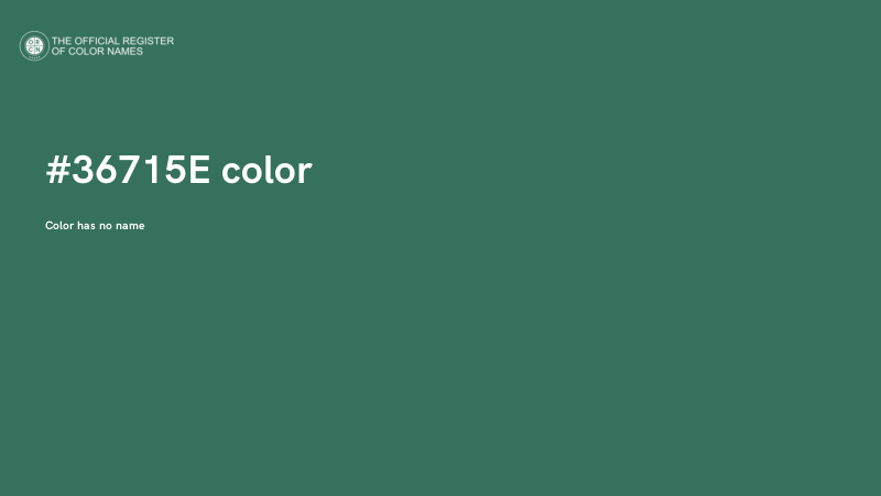 #36715E color image