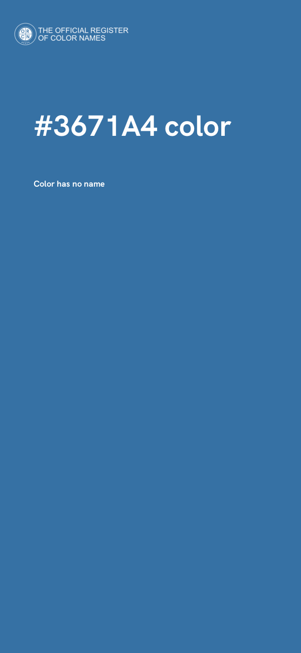 #3671A4 color image
