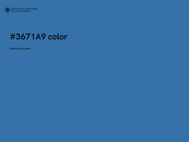 #3671A9 color image
