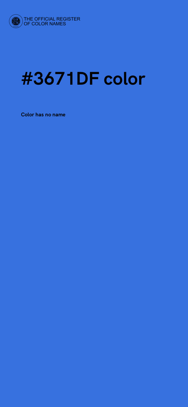 #3671DF color image