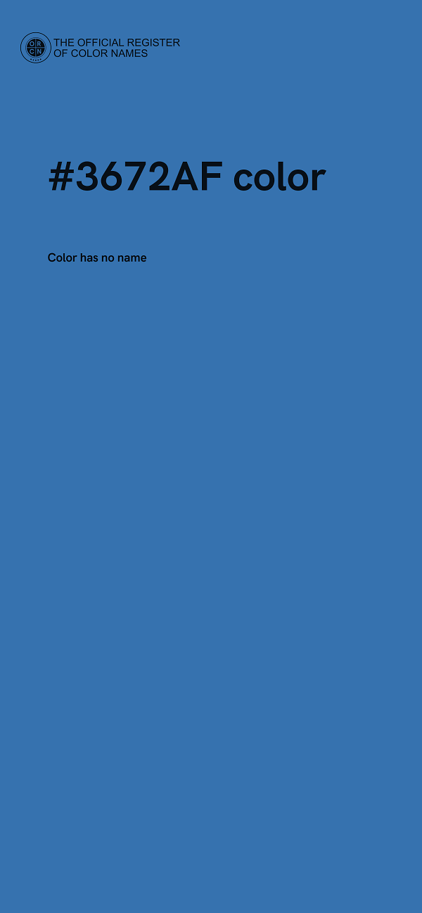 #3672AF color image
