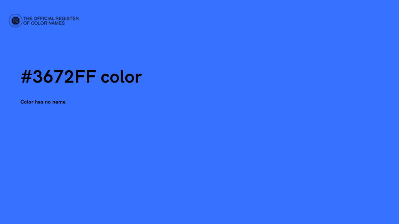 #3672FF color image