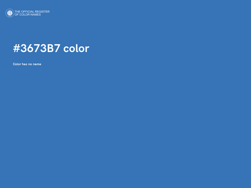 #3673B7 color image