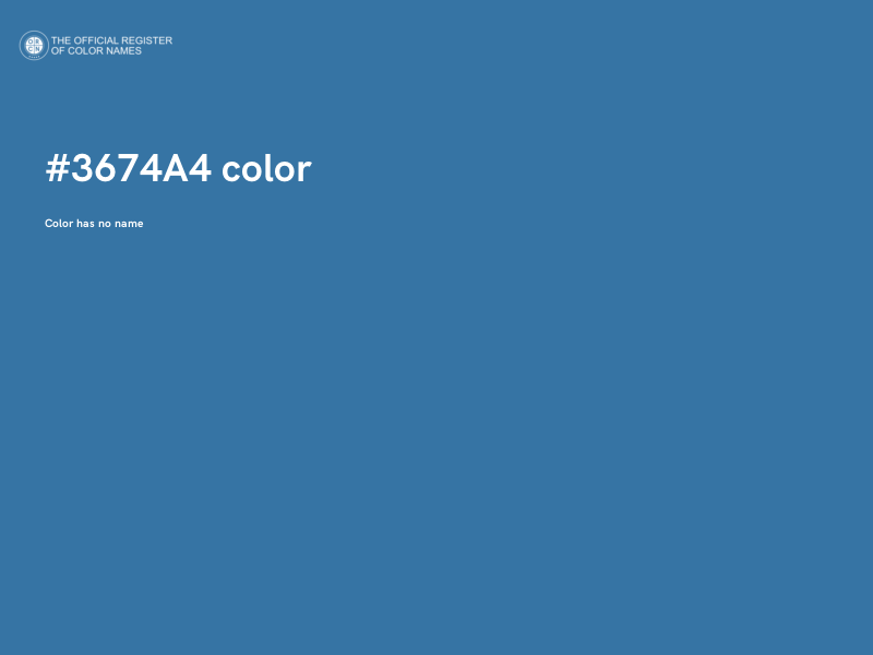 #3674A4 color image