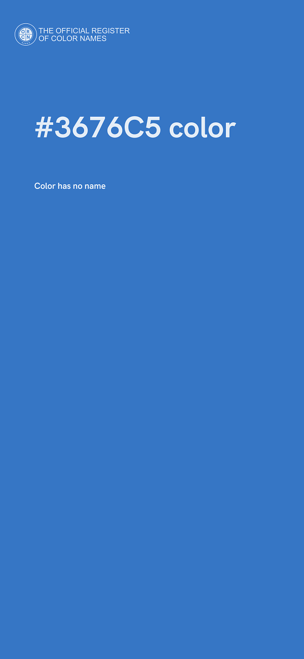 #3676C5 color image