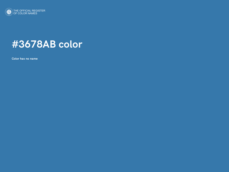 #3678AB color image