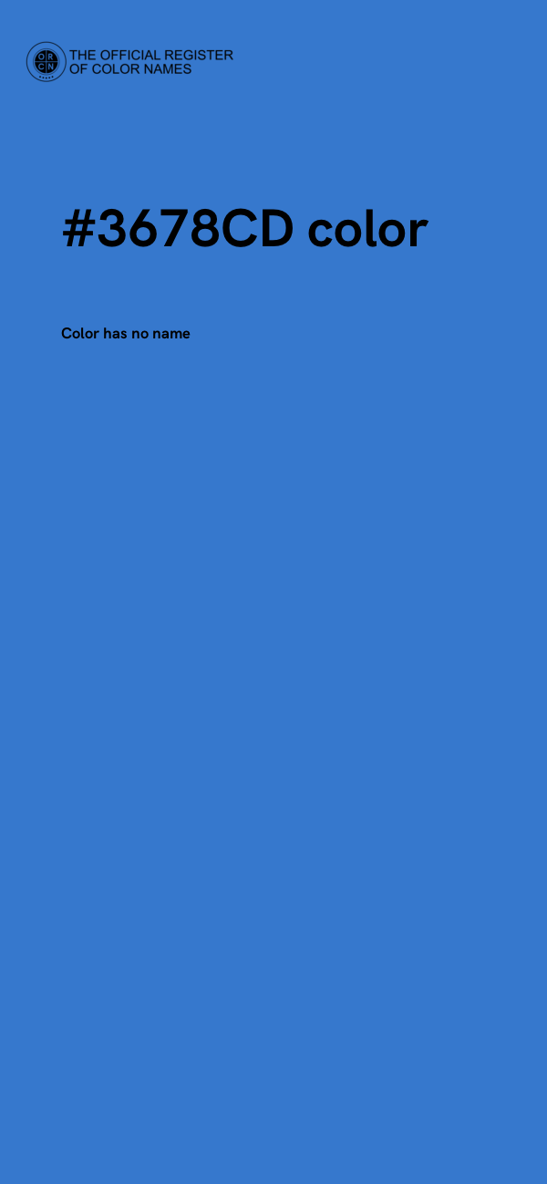 #3678CD color image