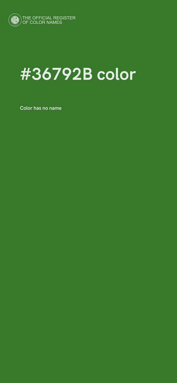 #36792B color image