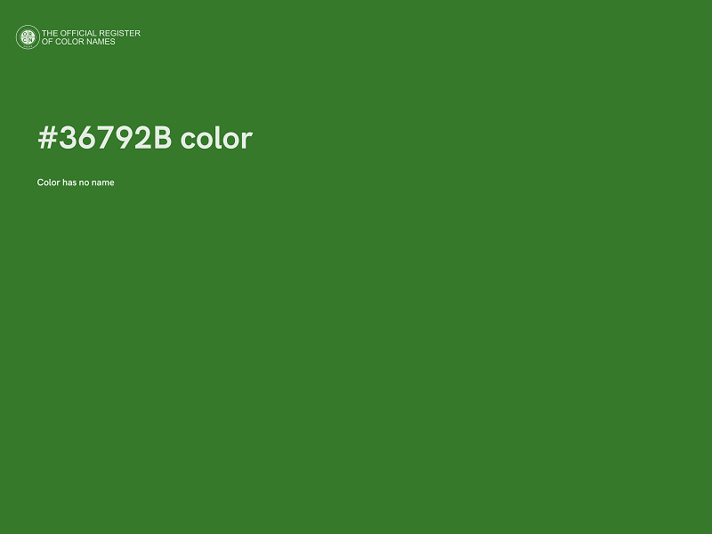 #36792B color image