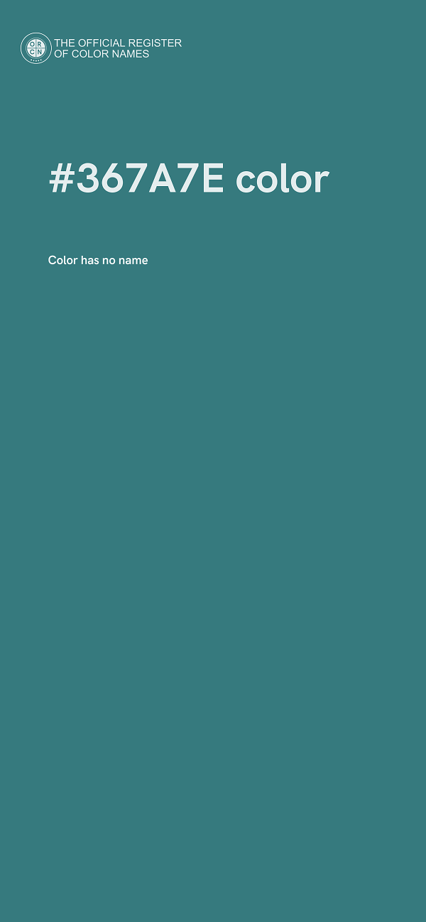 #367A7E color image