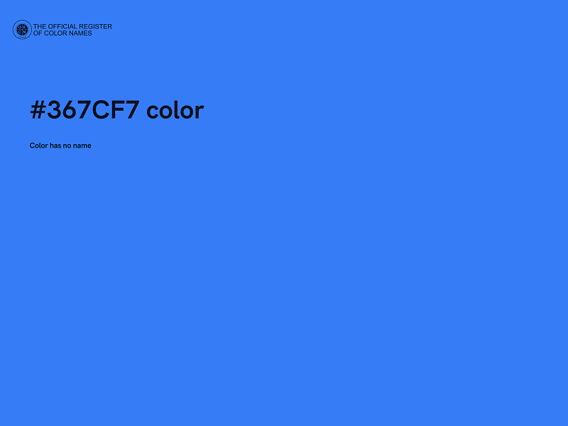 #367CF7 color image