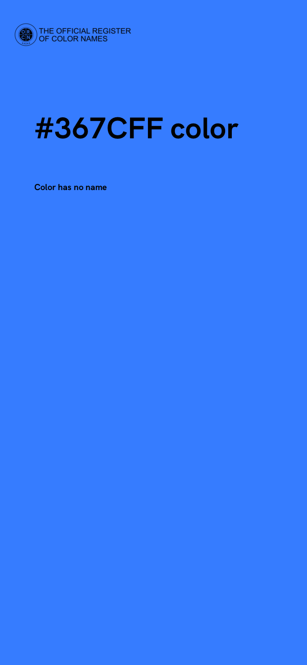 #367CFF color image
