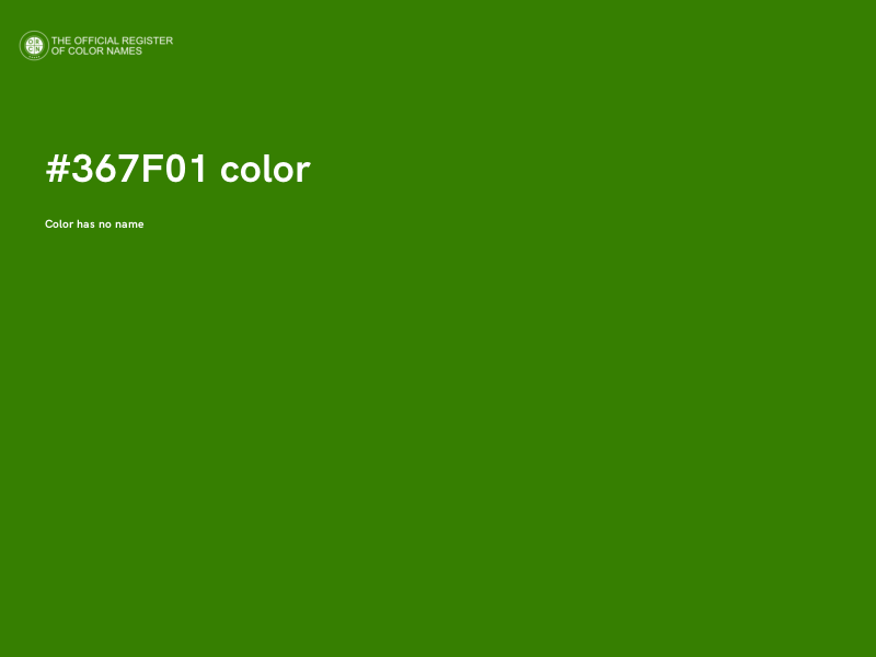 #367F01 color image