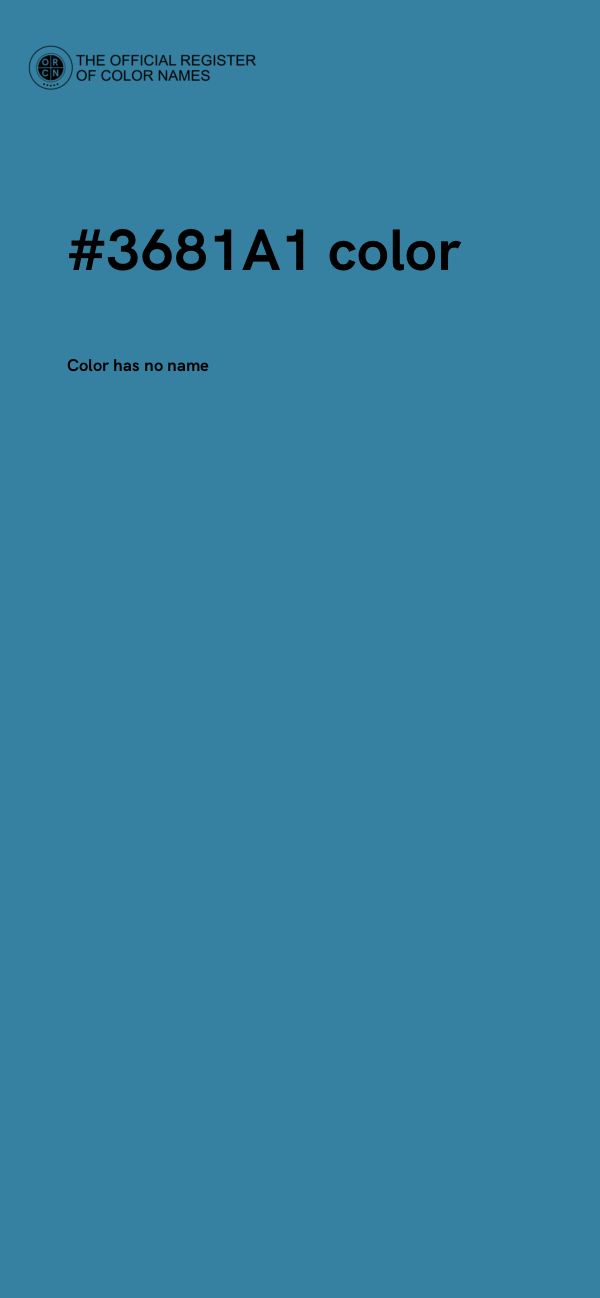 #3681A1 color image