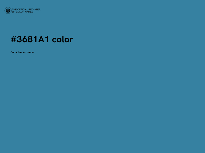 #3681A1 color image