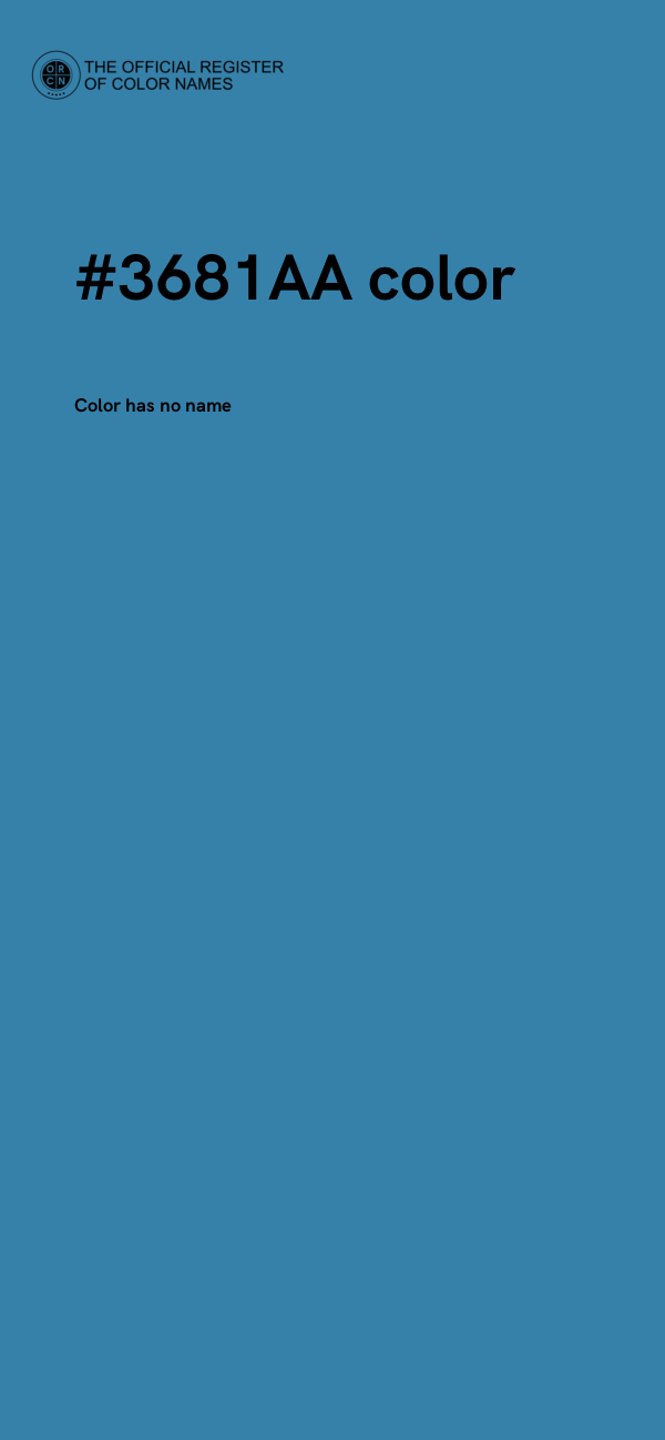 #3681AA color image