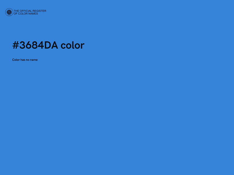 #3684DA color image