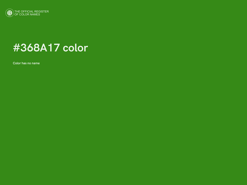 #368A17 color image