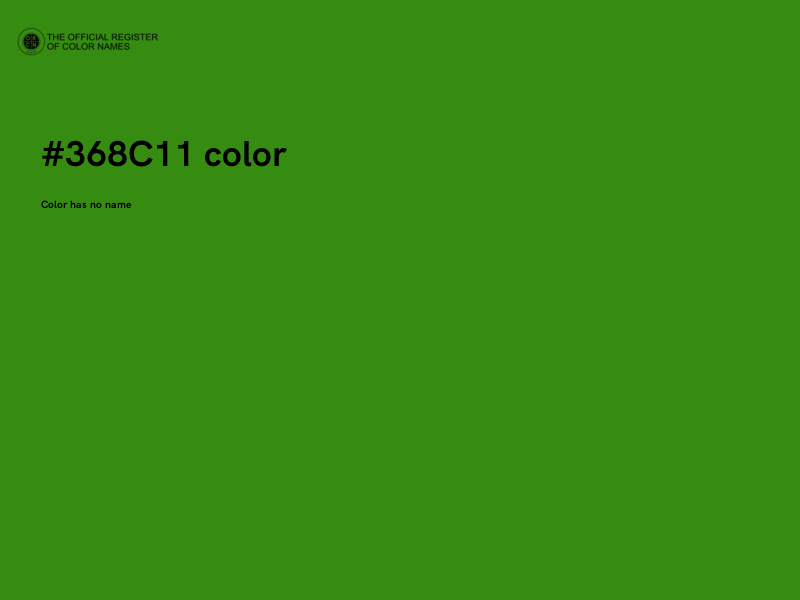 #368C11 color image