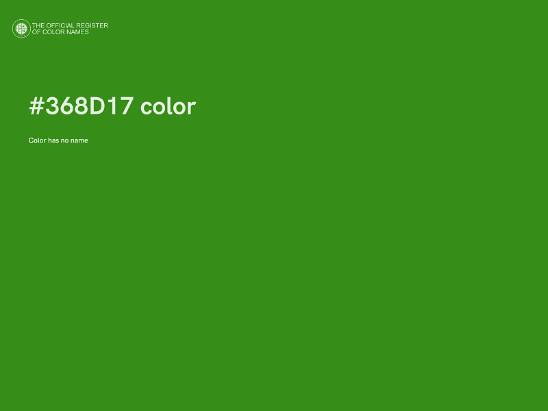 #368D17 color image