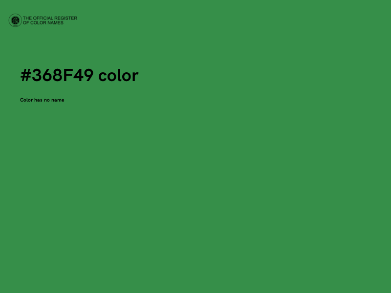 #368F49 color image