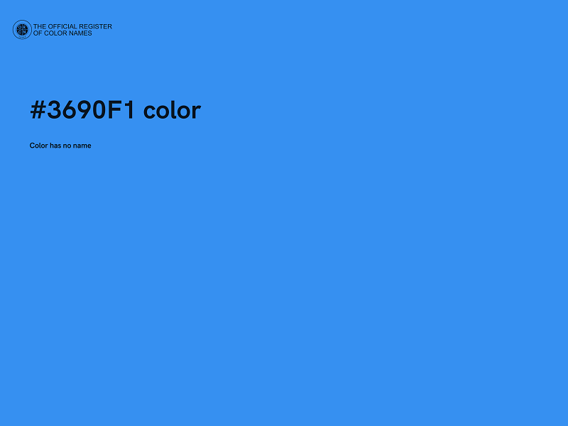 #3690F1 color image