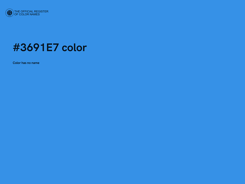 #3691E7 color image