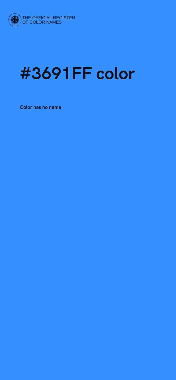 #3691FF color image
