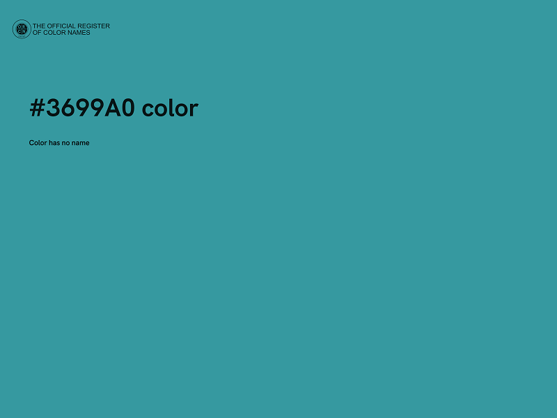 #3699A0 color image