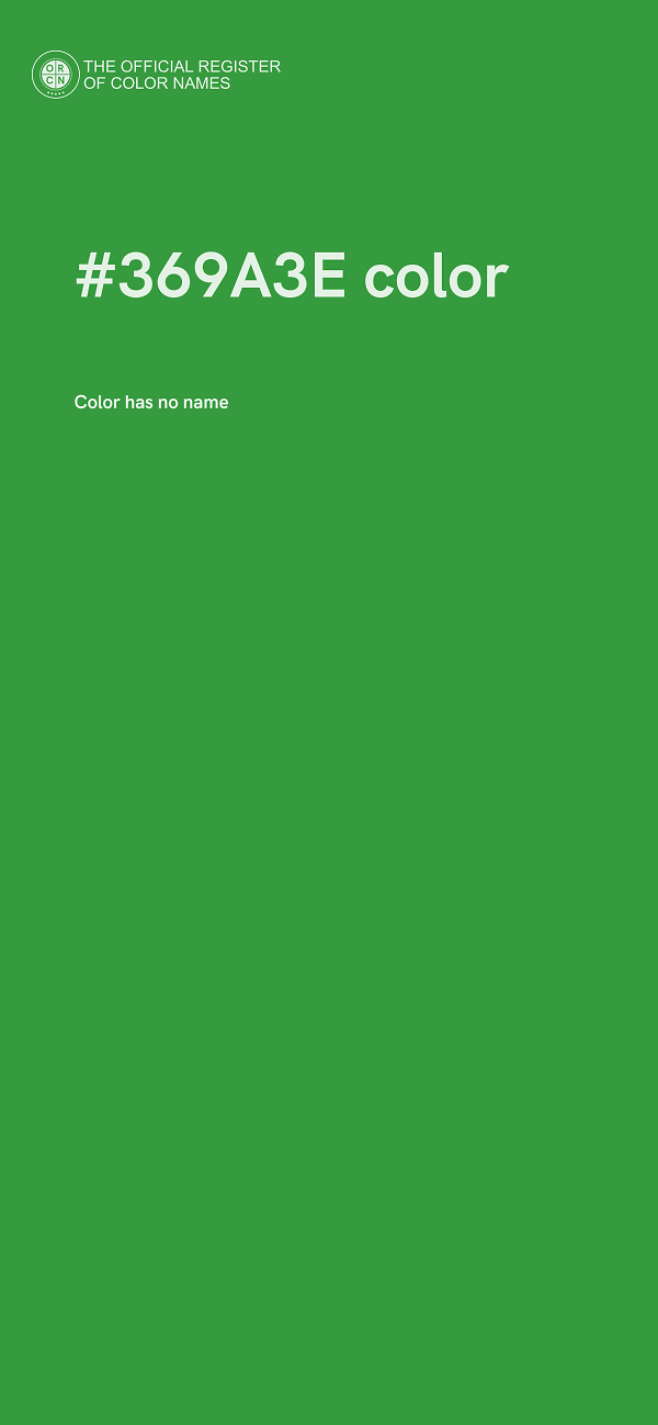 #369A3E color image