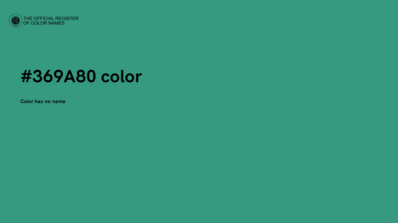 #369A80 color image