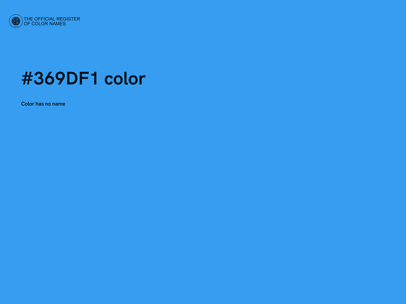 #369DF1 color image