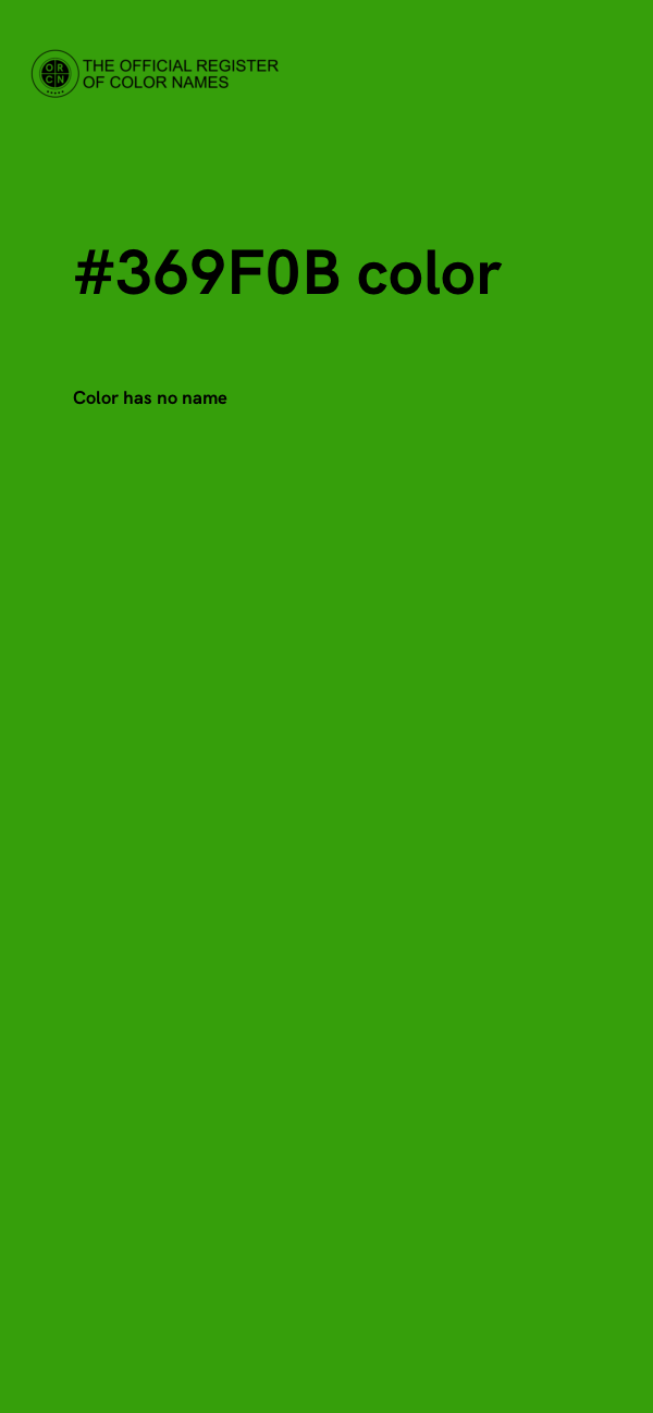 #369F0B color image