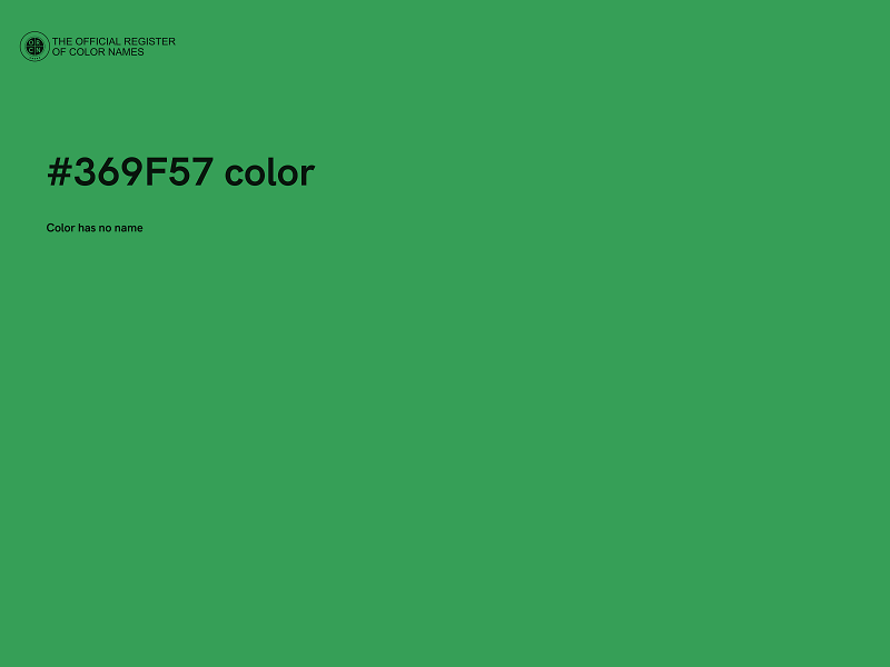 #369F57 color image