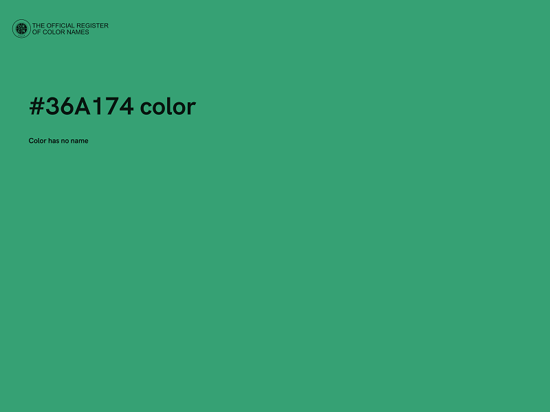 #36A174 color image