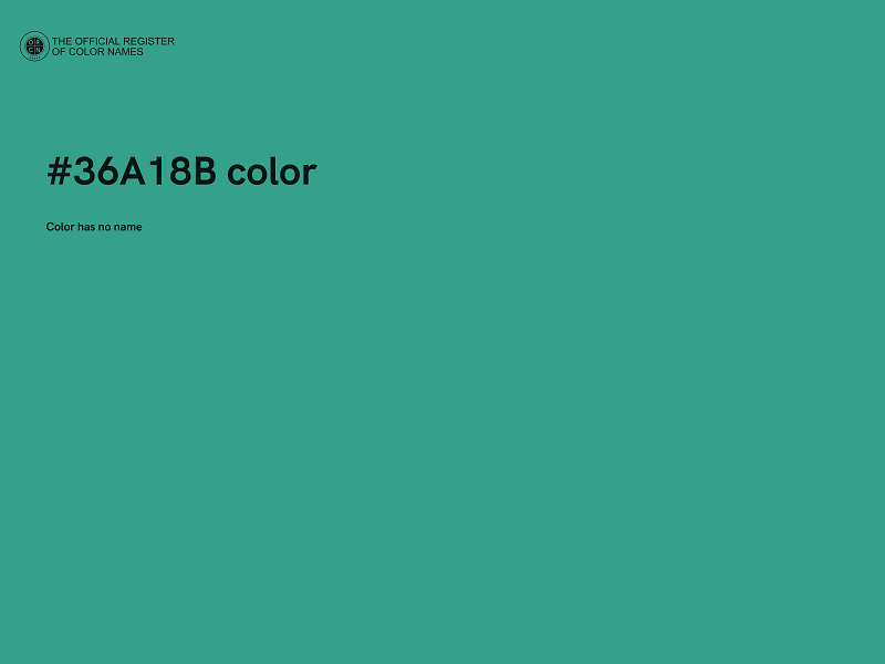 #36A18B color image