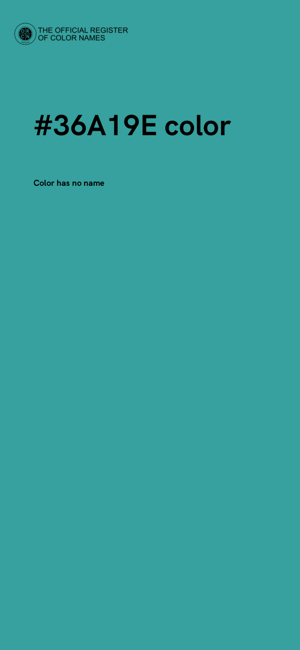 #36A19E color image