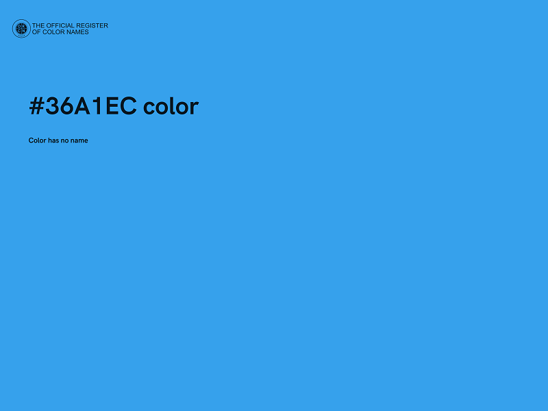#36A1EC color image