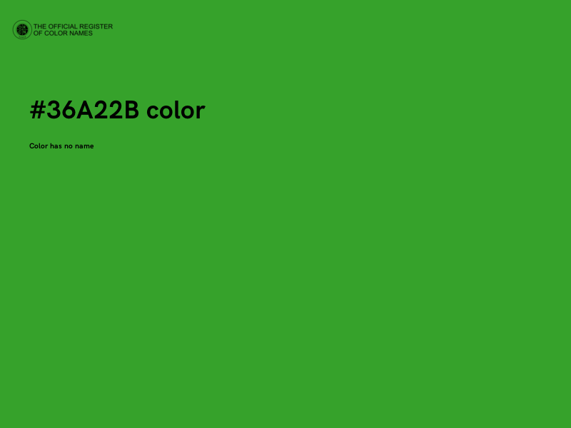 #36A22B color image