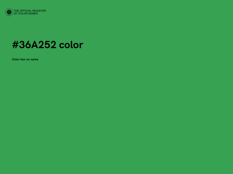 #36A252 color image