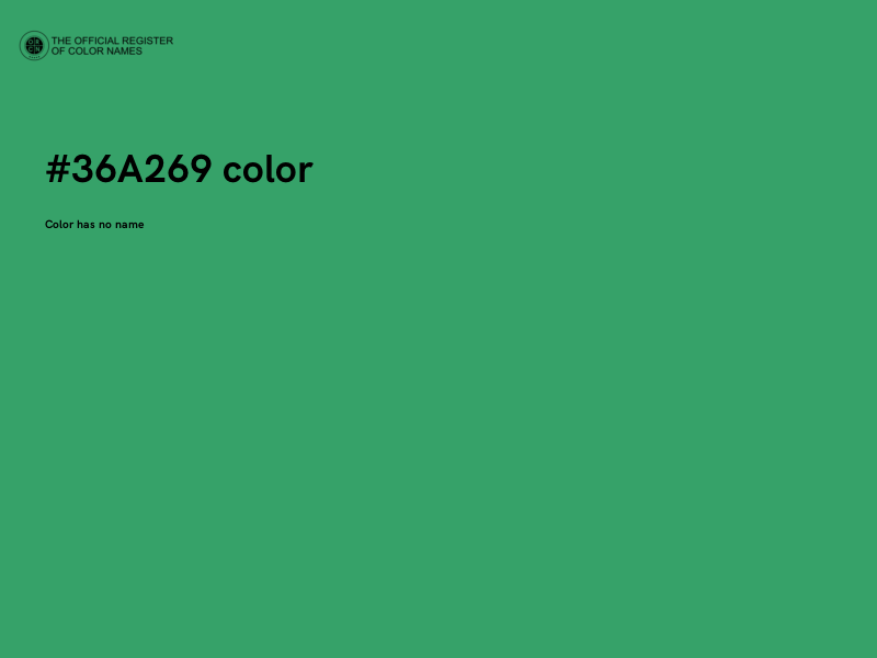 #36A269 color image
